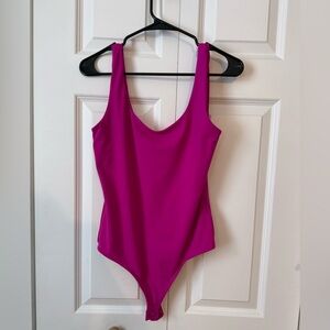 Express Body Contour Bodysuit Fucsia Sz M
